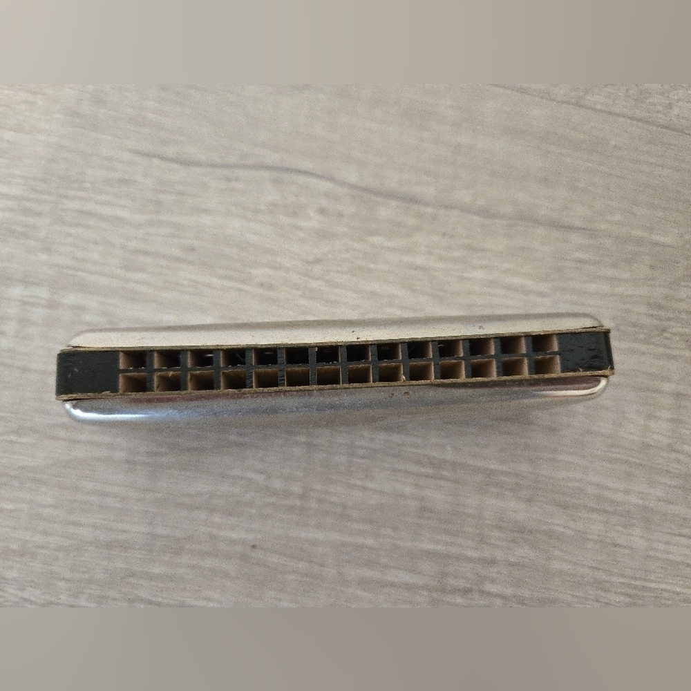 Vintage M Hohner Echo Grand Prix Curved Harmonica With Box Germany - Picture 8 of 13